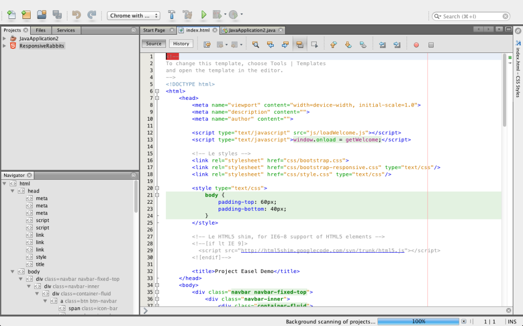 Textový html editor